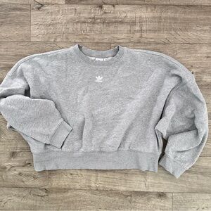 Adidas Heather Gray Crewneck Sweatshirt